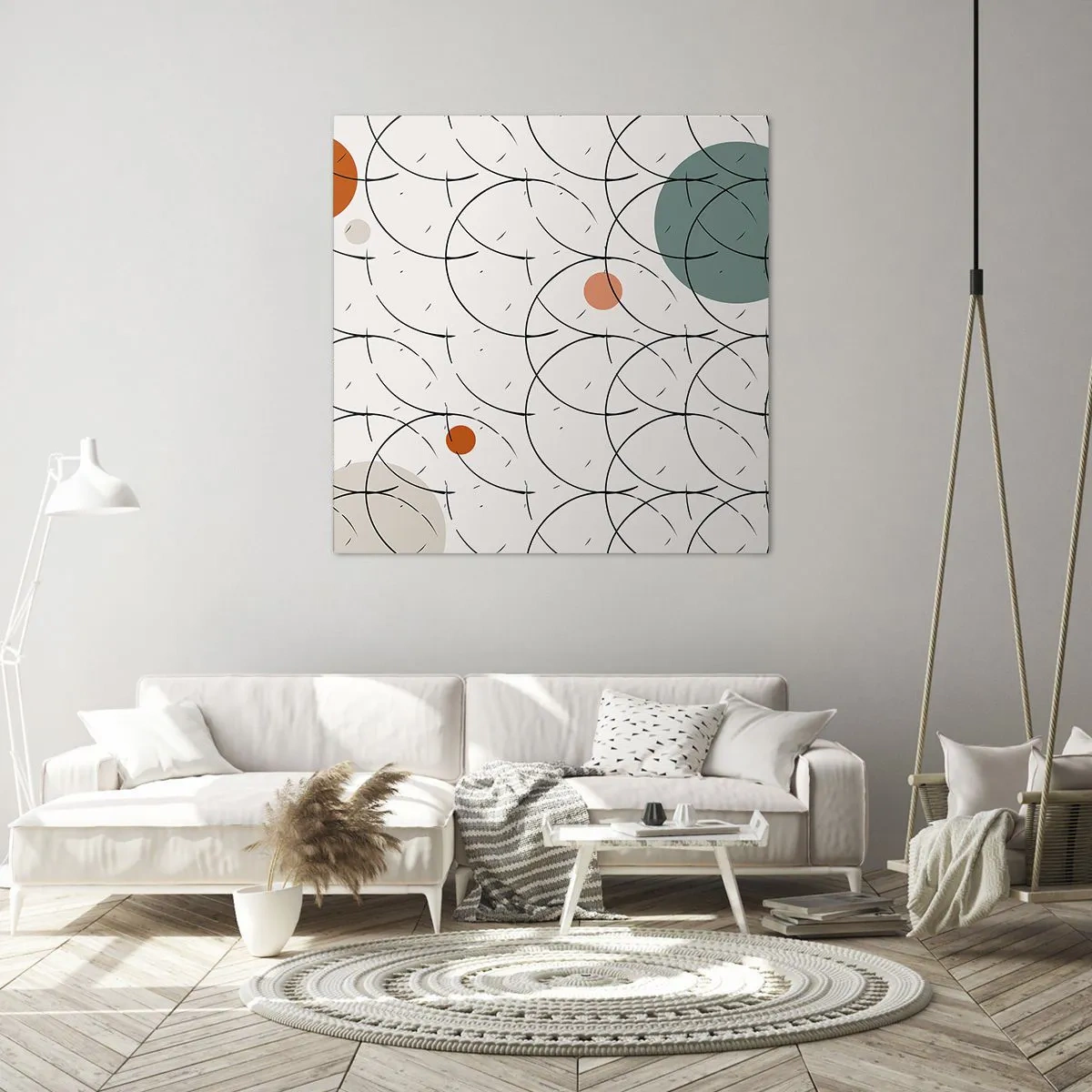 Canvastavla - Bild på duk - I popkonstens anda - 70x70 cm