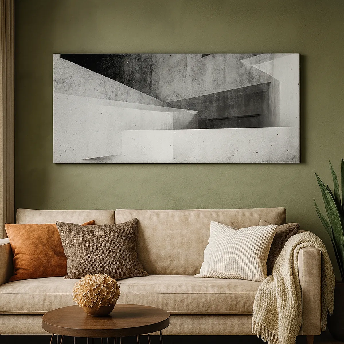 Canvastavla - Bild på duk - Rummets struktur - 30x30 cm