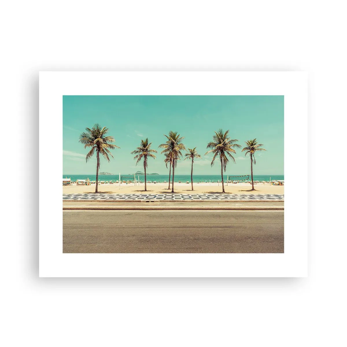 Affisch - På stranden - 40x30 cm