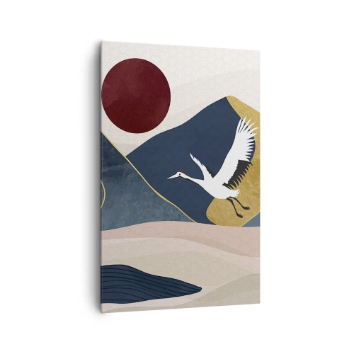 Canvastavla - Bild på duk - Nästa dag FLUGIT iväg - 80x120 cm