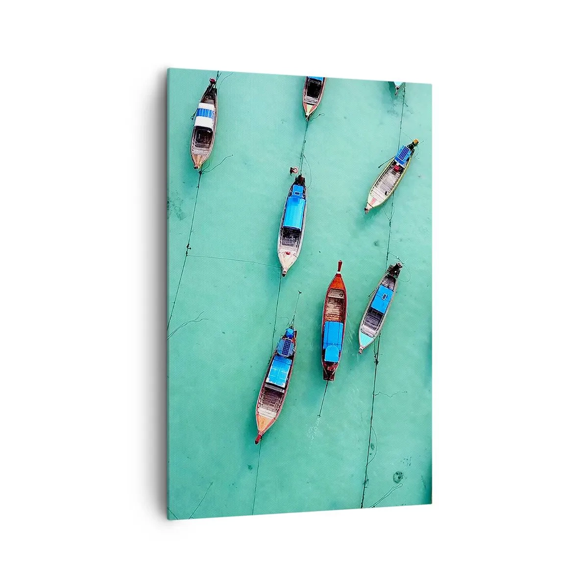 Canvastavla - Bild på duk - Under en glad väntan - 80x120 cm