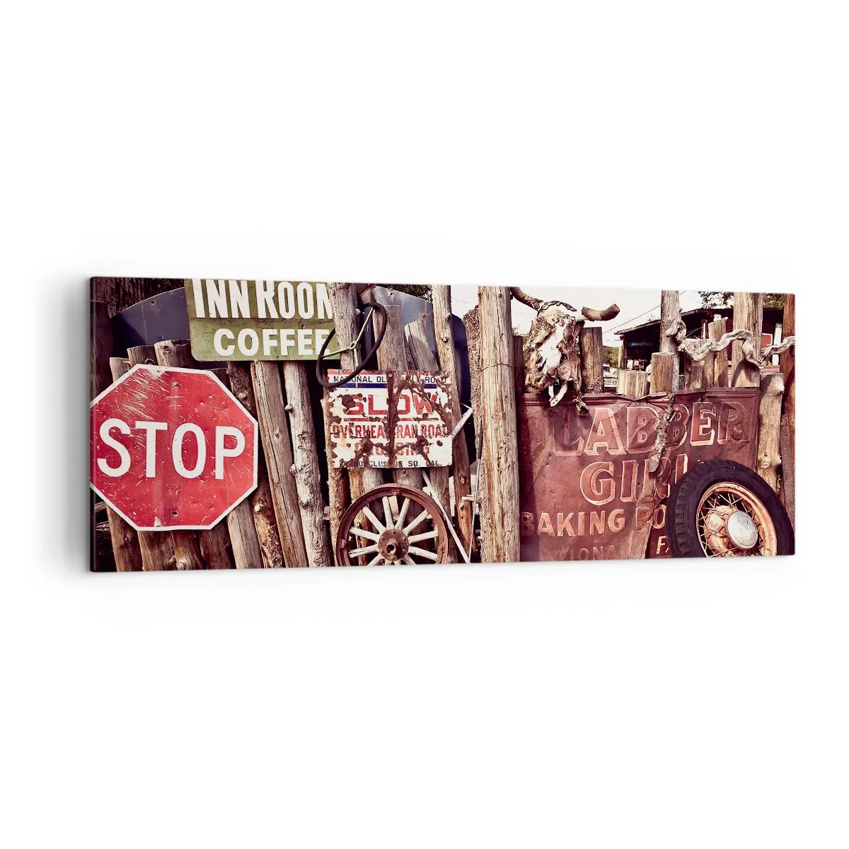 Canvastavla - Bild på duk - Och tiden står stilla - 140x50 cm