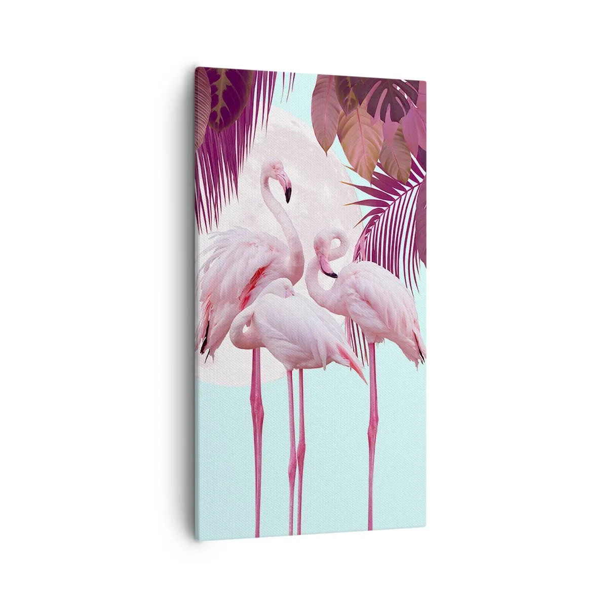 Canvastavla - Bild på duk - De tre fågelgracena - 55x100 cm