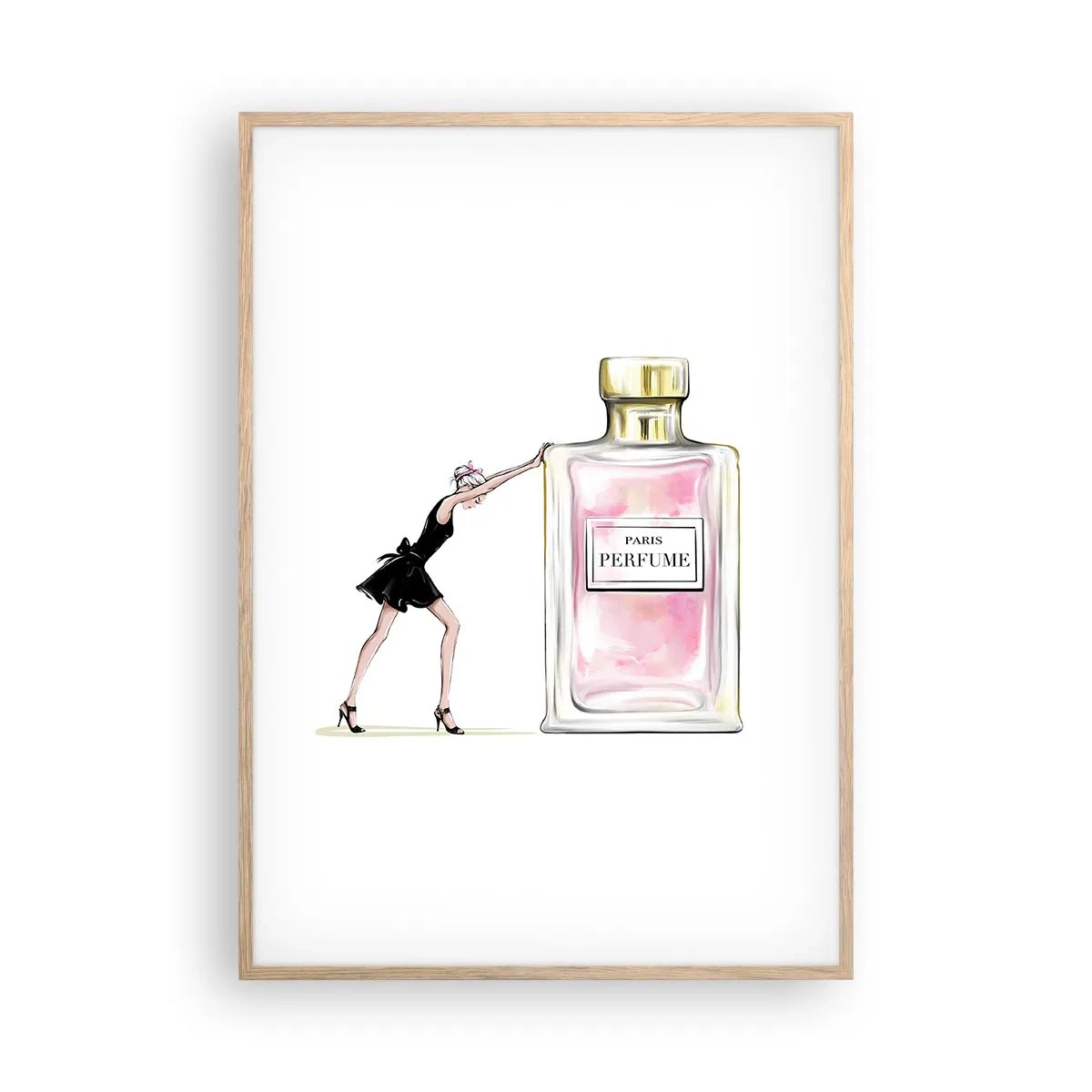 Affisch i ram av ljusek - Kvinnlighetens kärna - 70x100 cm