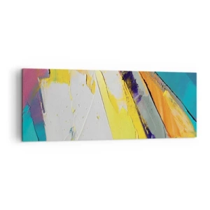 Canvastavla - Bild på duk - Världens anatomi - 140x50 cm