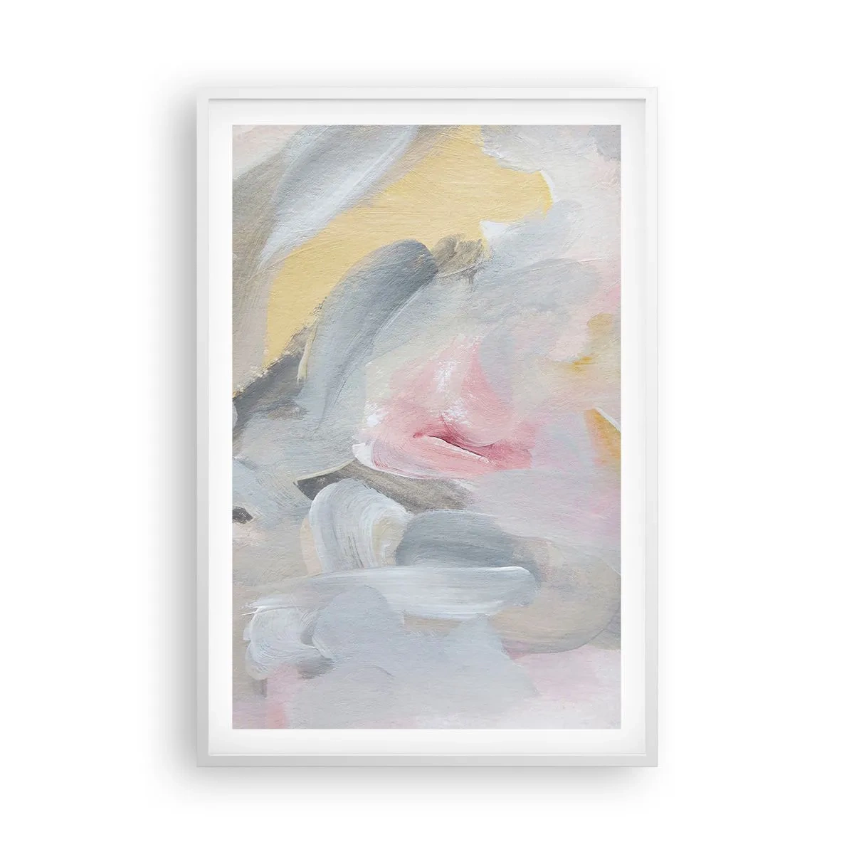 Affisch i vit ram - I en pastellfärgad värld - 61x91 cm
