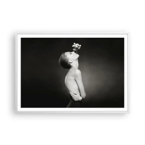Affisch i vit ram - Excentrisk elegans - 100x70 cm