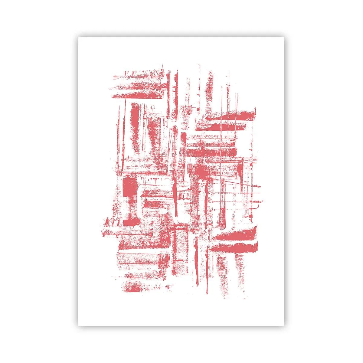 Affisch - Röd stad - 50x70 cm