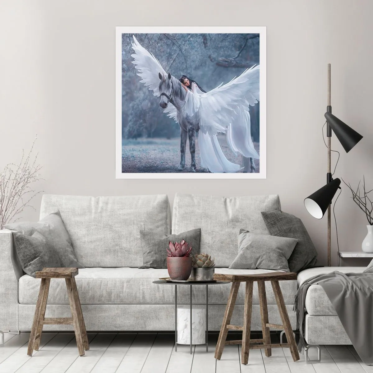 Affisch - En stund full av inspiration - 40x40 cm