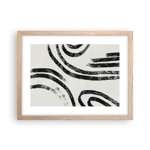 Affisch i ram av ljusek - Halvstoppad - 40x30 cm