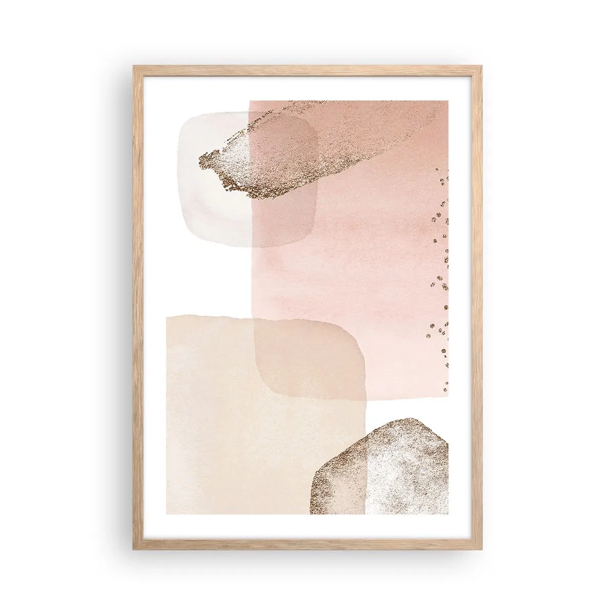 Affisch i ram av ljusek - Titta genom färgen - 50x70 cm