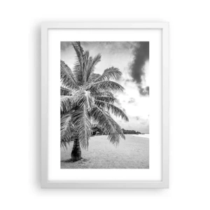 Affisch i vit ram - När du längtar efter ensamheten... - 30x40 cm