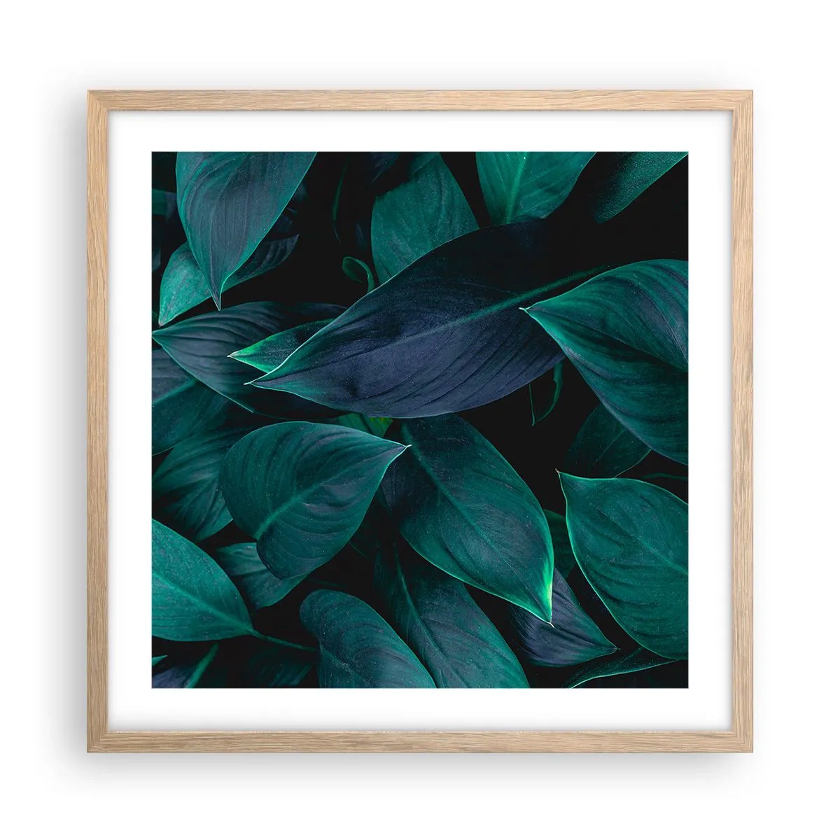 Affisch i ram av ljusek - Grönskan själv - 50x50 cm
