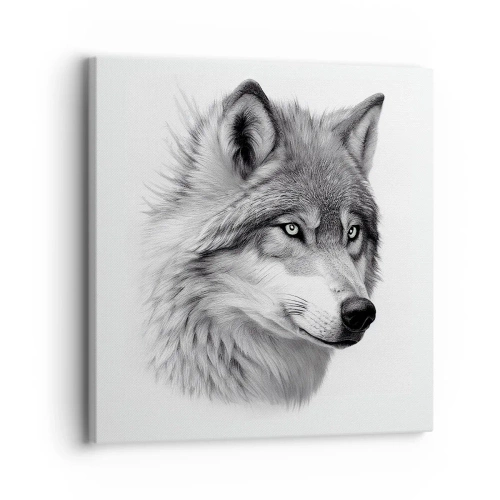 Canvastavla - Bild på duk - Alfa - utan tvekan - 30x30 cm