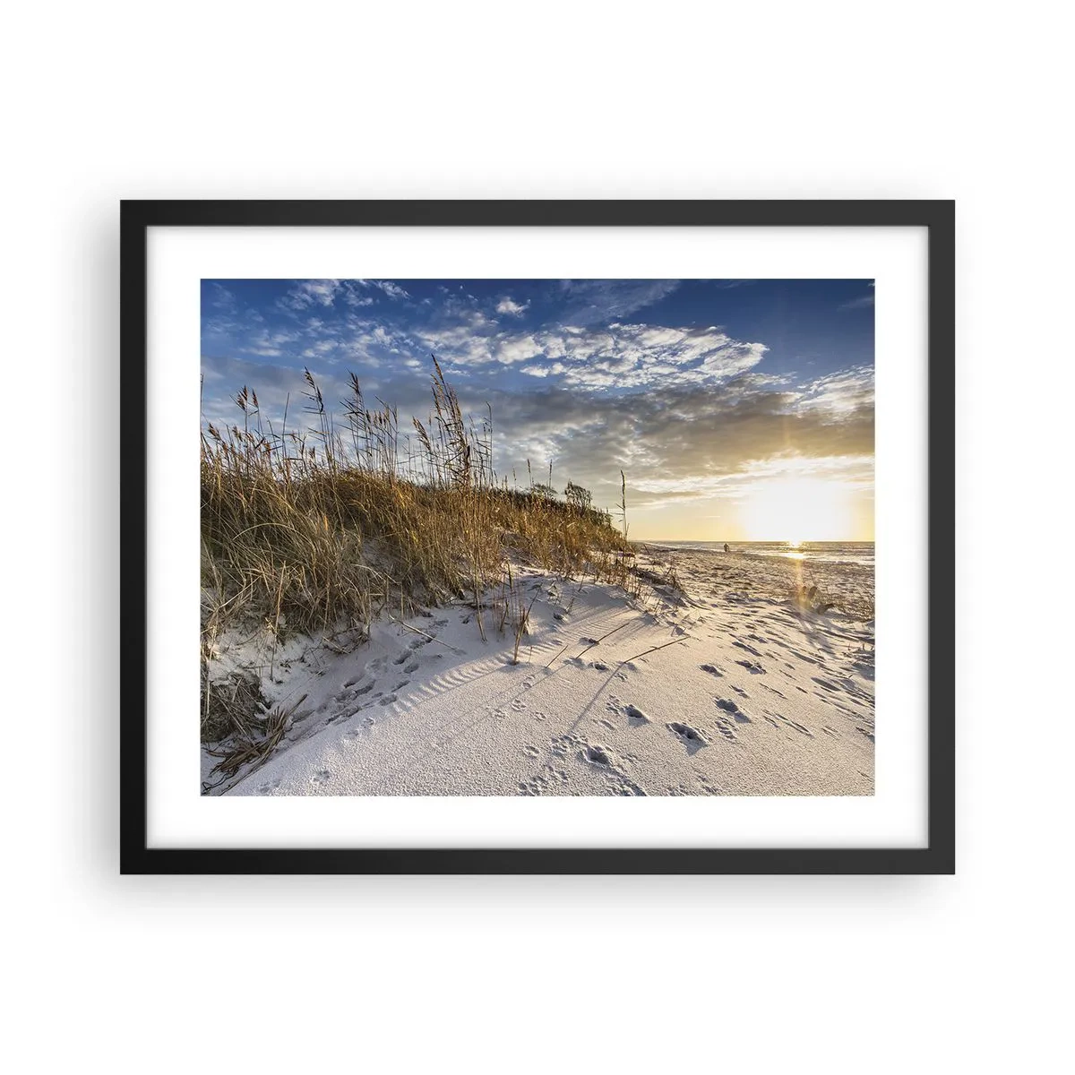 Affisch i svart ram - Inbjudan till promenad - 50x40 cm