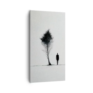 Canvastavla - Bild på duk - Vi vandrar alla - 55x100 cm