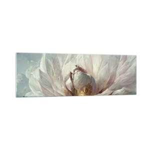 Glastavla - Bild på glas - Blommar en gång på hundra år - 160x50 cm