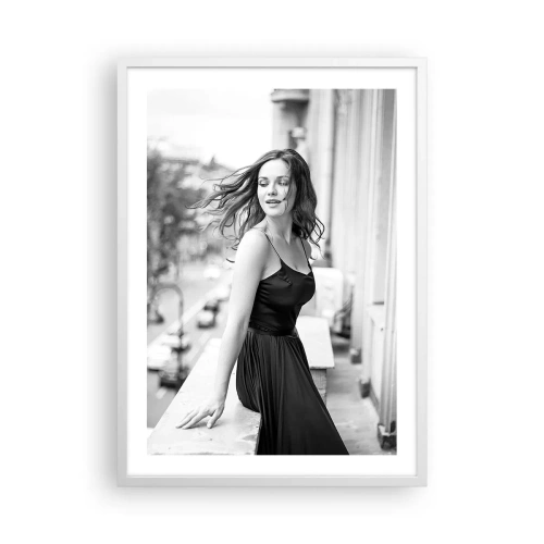 Affisch i vit ram - Säkert en Parisbo - 50x70 cm