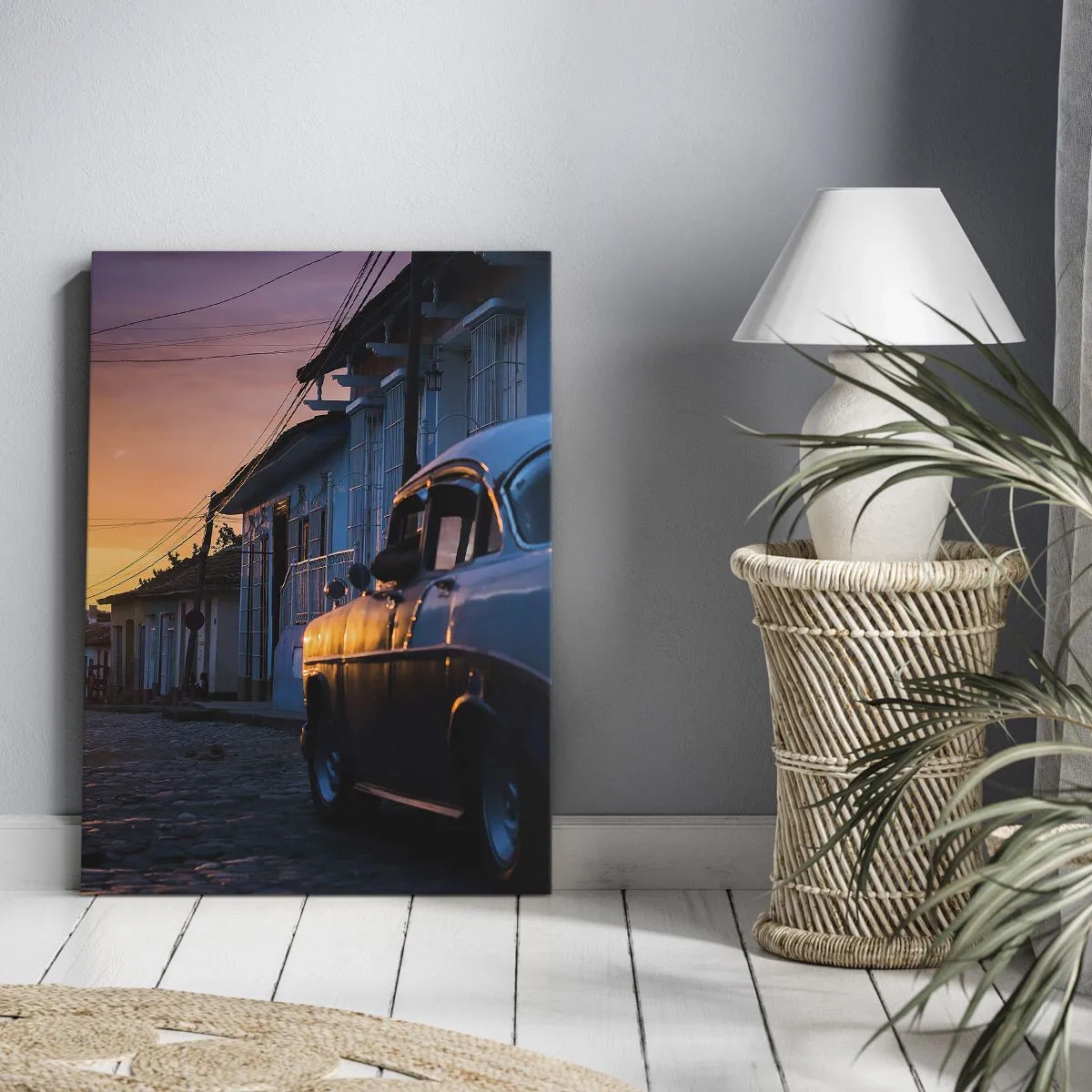 Canvastavla - Bild på duk - Här bromsar tiden - 45x80 cm