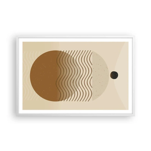 Affisch i vit ram - Om geometriska figurers ursprung - 91x61 cm