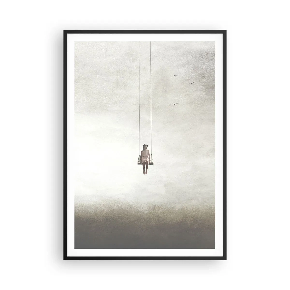Affisch i svart ram - Barn i oss - 70x100 cm