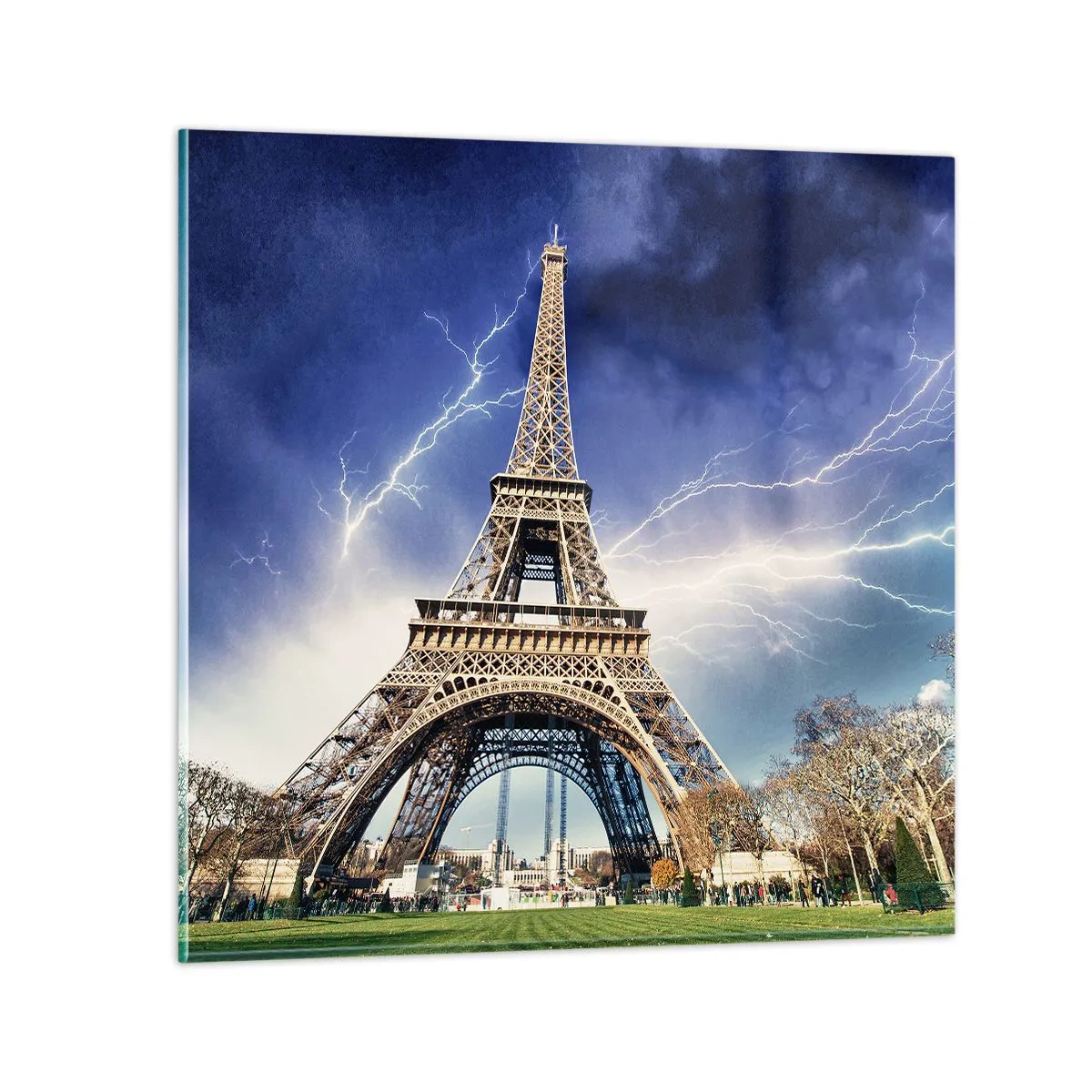 Glastavla - Bild på glas - Stormhärskarinna - 70x70 cm