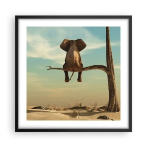 Affisch i svart ram - Ny synvinkel - 50x50 cm