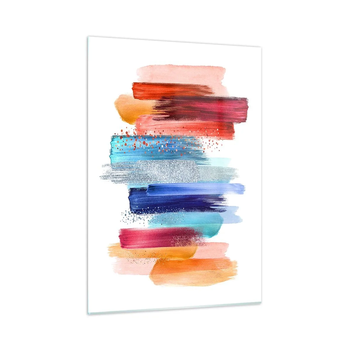 Glastavla - Bild på glas - Upp och ner  - 50x70 cm