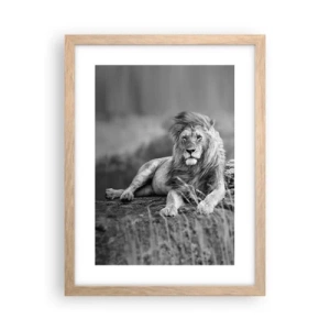 Affisch i ram av ljusek - Kunglig siesta - 30x40 cm