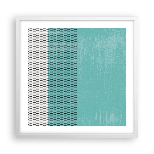 Affisch i vit ram - Balanserad komposition - 50x50 cm