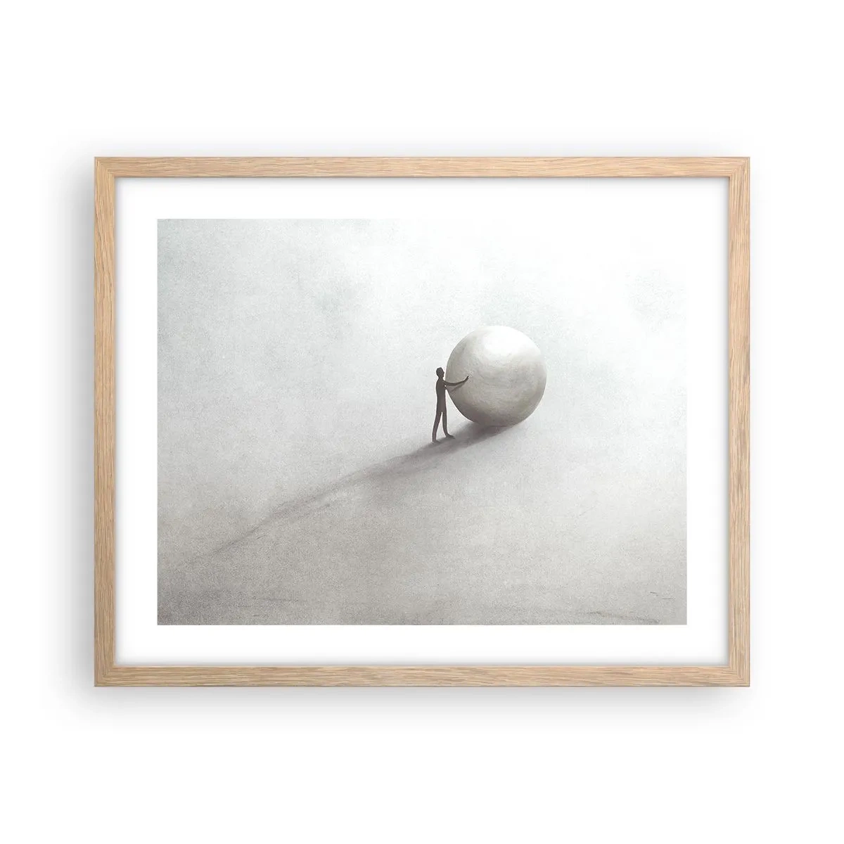 Affisch i ram av ljusek - Livets spel - 50x40 cm