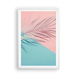 Affisch i vit ram - Tropisk impression - 61x91 cm