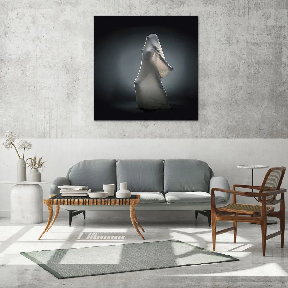 Glastavla - Bild på glas - Dolda drömmar - 70x70 cm