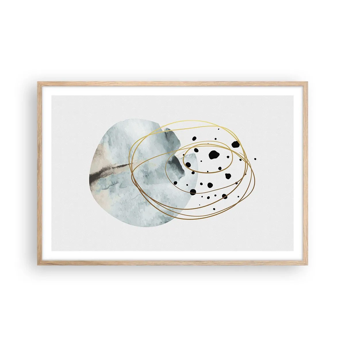 Affisch i ram av ljusek - I rummets famn - 91x61 cm