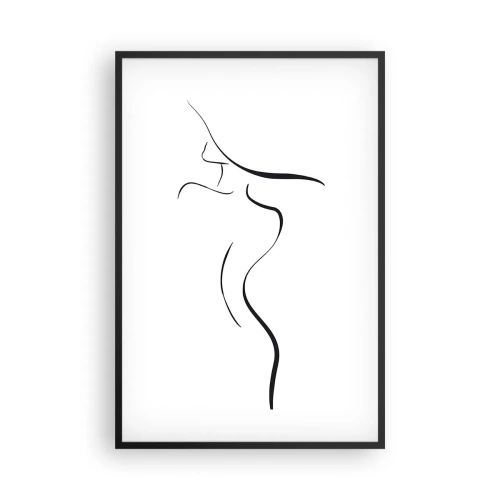 Affisch i svart ram - Svårfångad som en våg - 61x91 cm