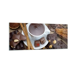 Glastavla - Bild på glas - Från sagolika chokladfabriken - 100x40 cm