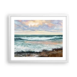 Affisch i vit ram - Här kan du släta ut din själ - 50x40 cm