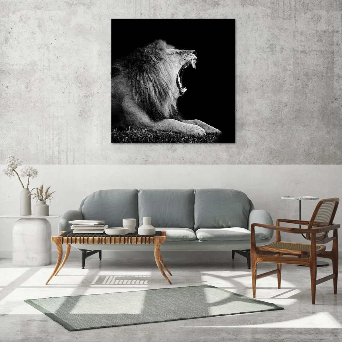 Glastavla - Bild på glas - Utan någon tvekan - 60x60 cm