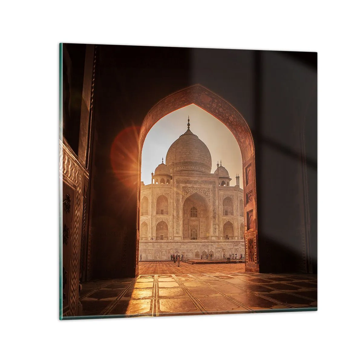 Glastavla - Bild på glas - Ett monument över överjordisk kärlek - 70x70 cm