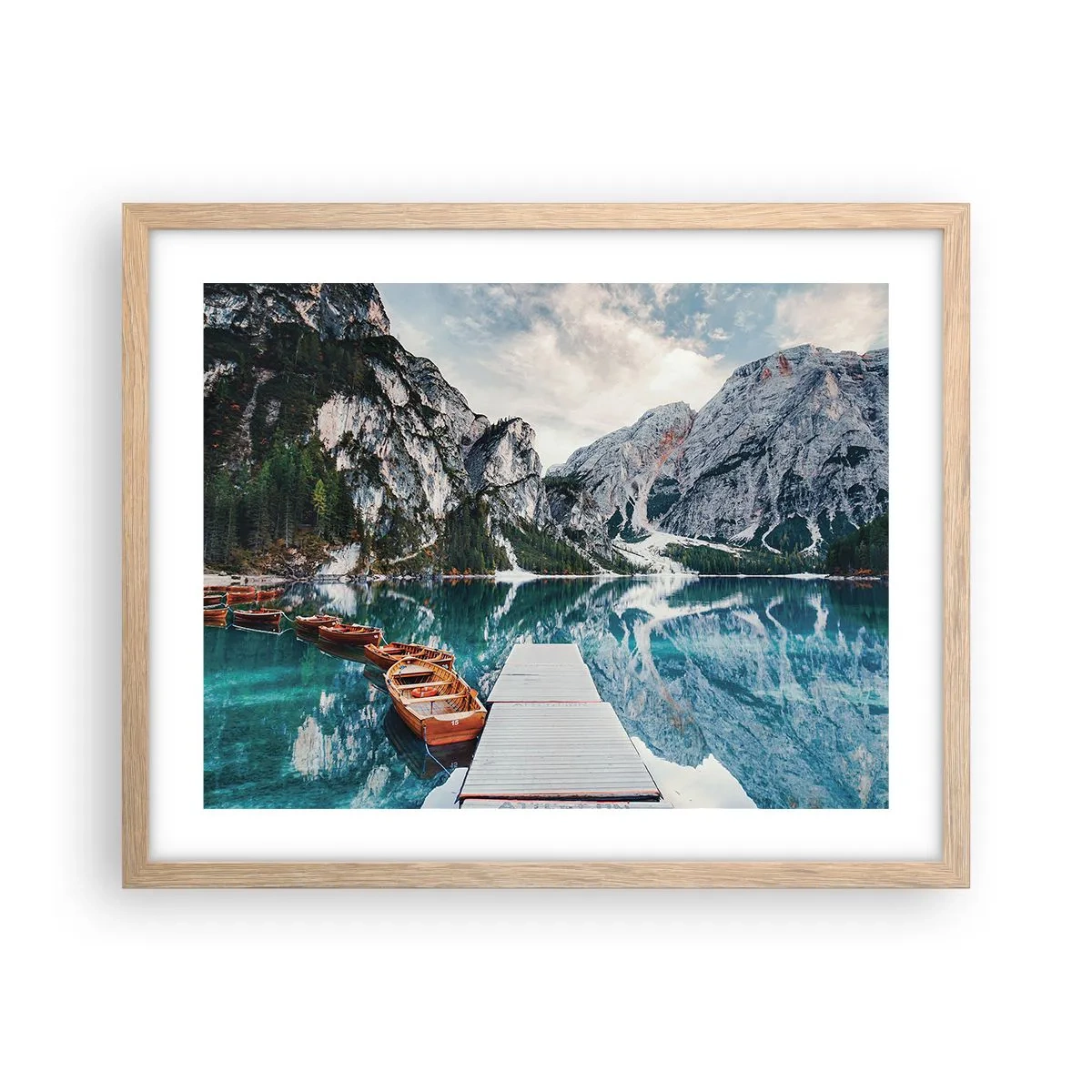 Affisch i ram av ljusek - Vi visar dig skönhet - 50x40 cm