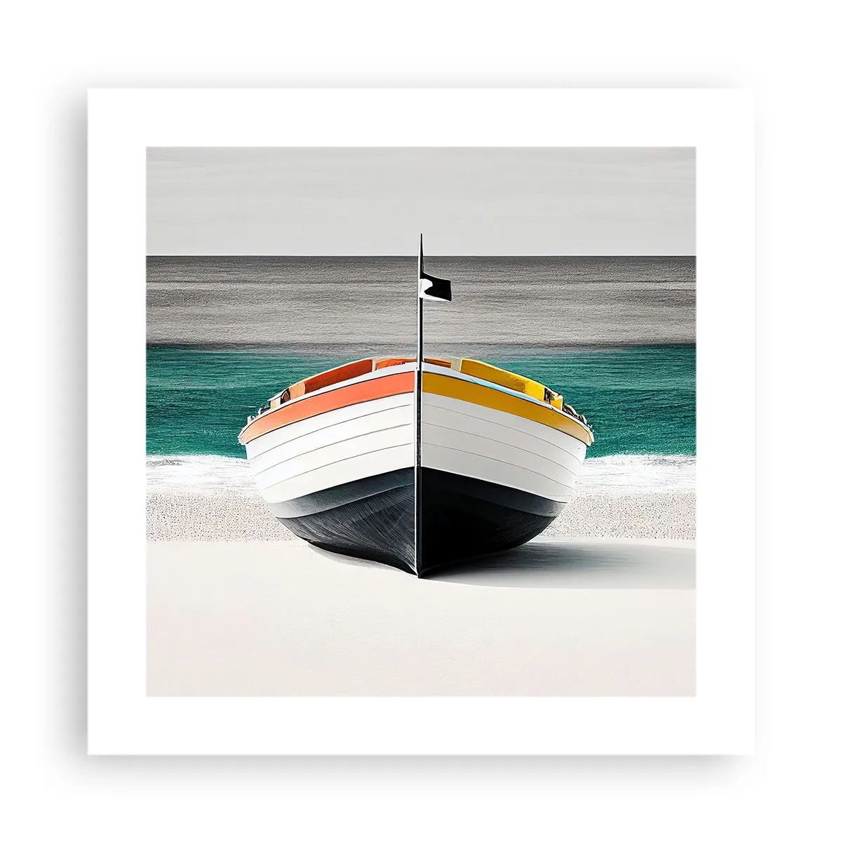 Affisch - På sin plats - 40x40 cm