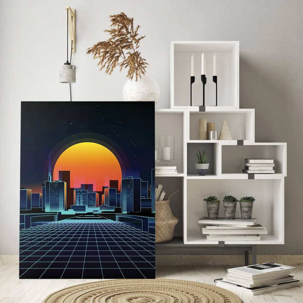 Glastavla - Bild på glas - Vill du fortfarande till verkligheten? - 50x70 cm