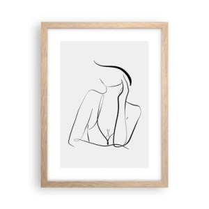 Affisch i ram av ljusek - På drömvågen - 30x40 cm