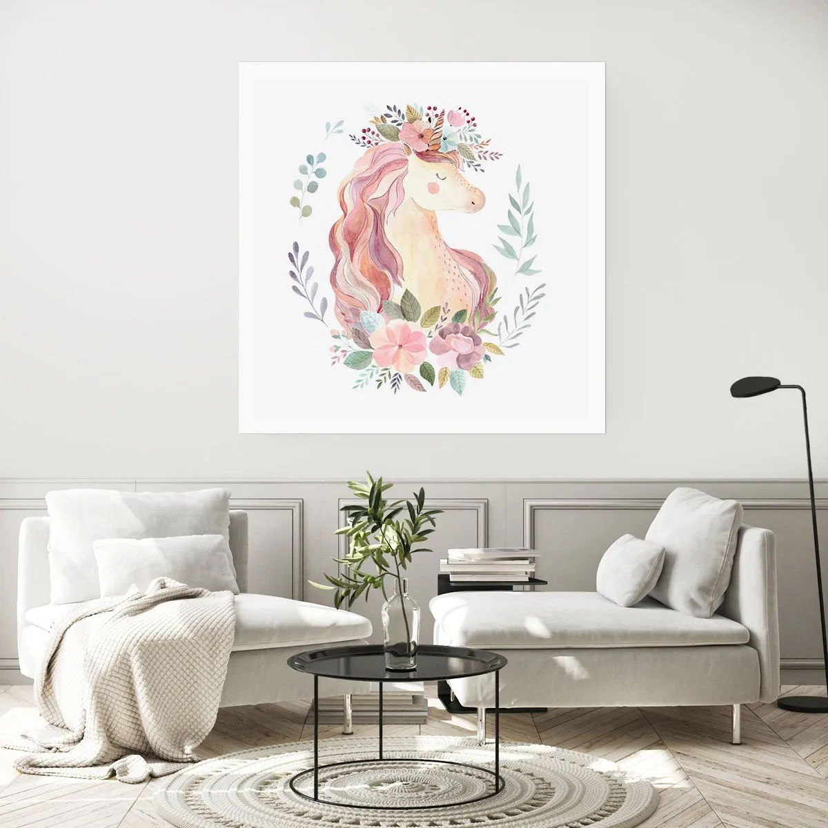 Affisch - En inbjudan till sagornas värld - 40x40 cm