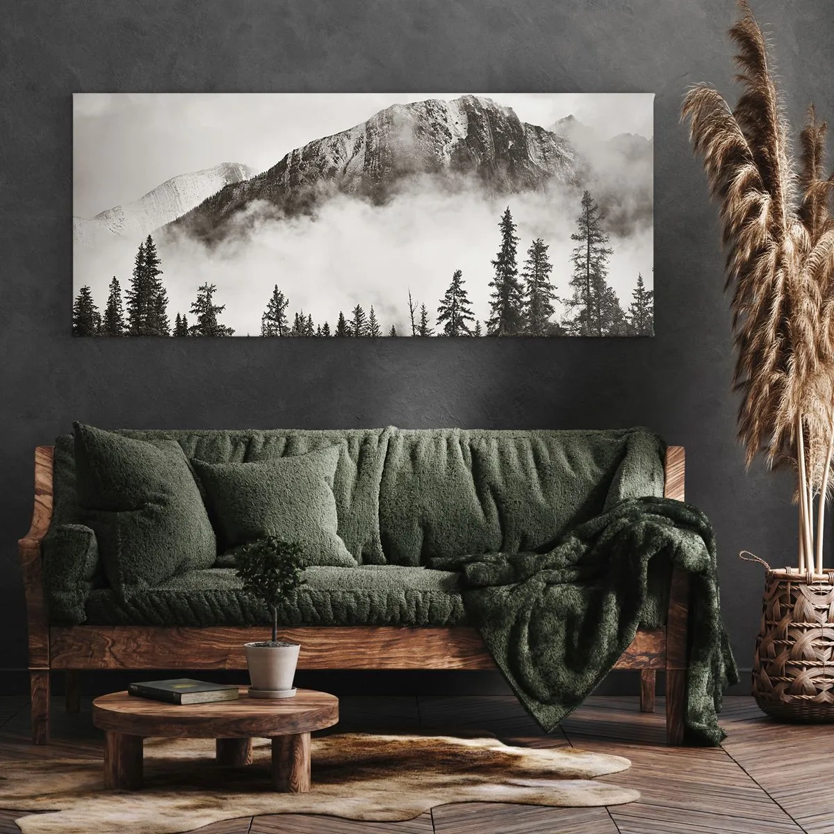 Canvastavla - Bild på duk - Granithärskare - 140x50 cm