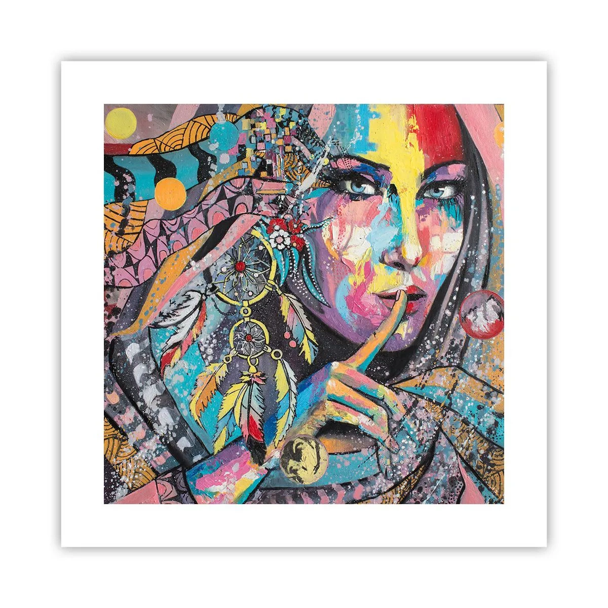 Affisch - Var tyst tills du förstår - 40x40 cm