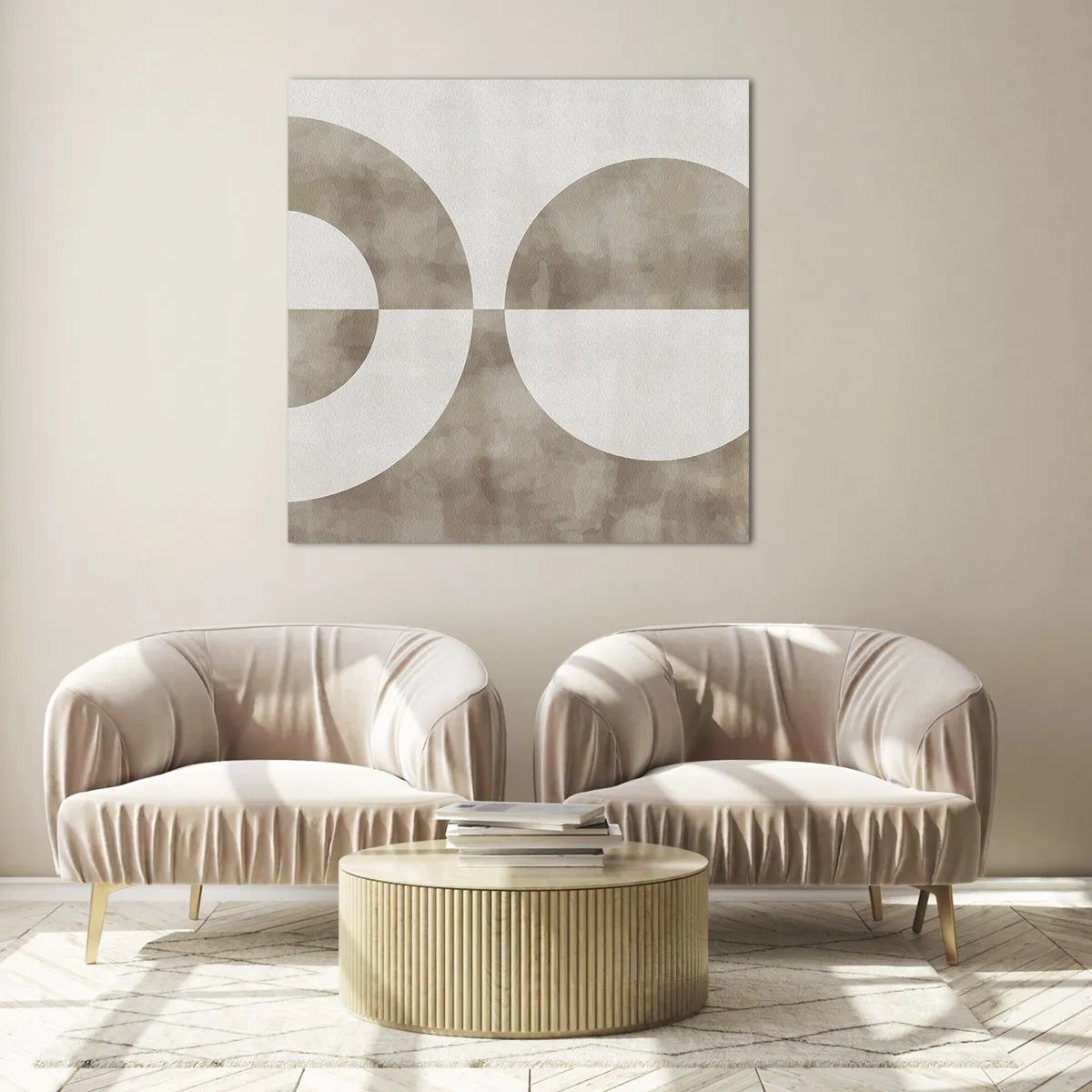 Glastavla - Bild på glas - Likheter och skillnader - 50x50 cm