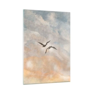 Glastavla - Bild på glas - Dans på himlen - 50x70 cm