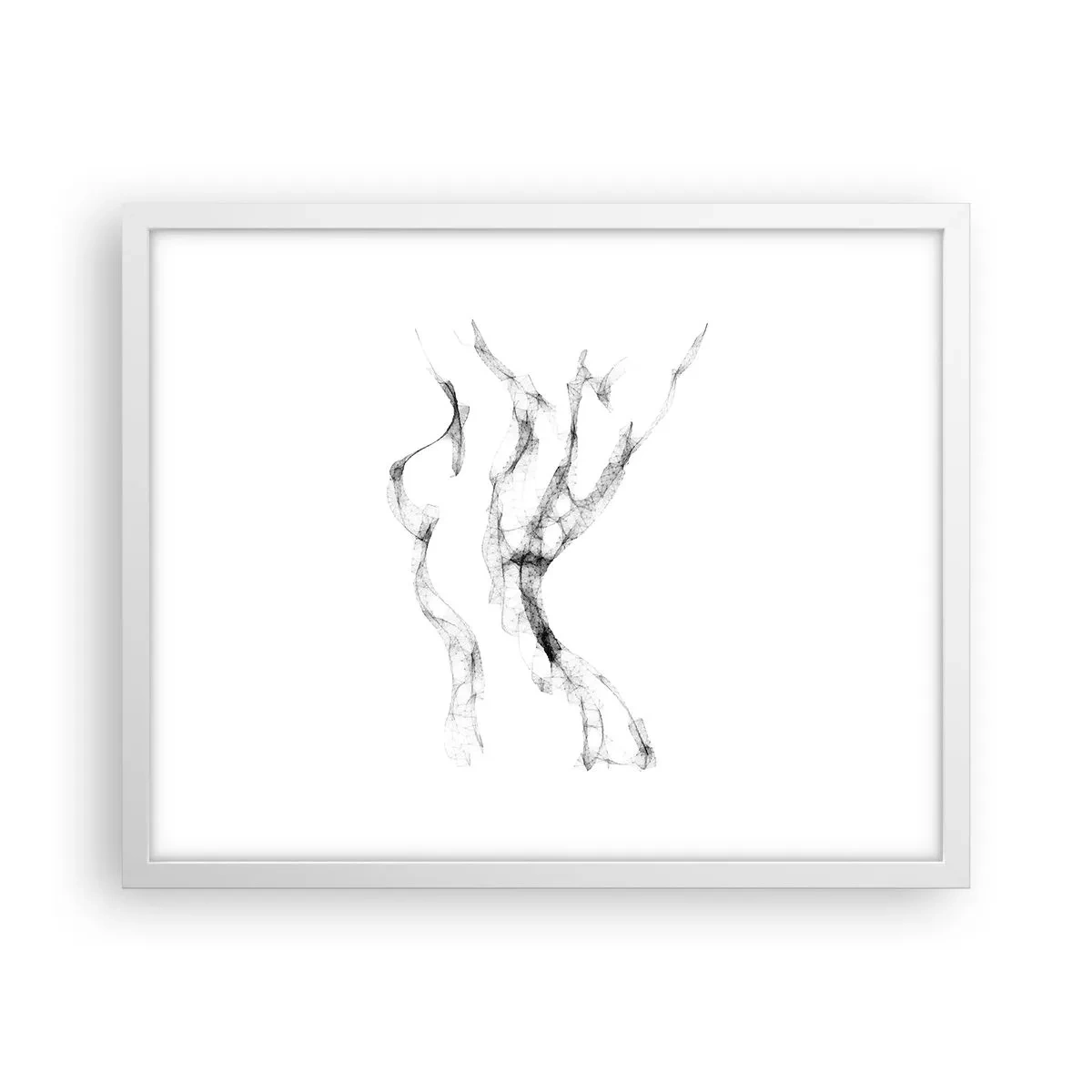 Affisch i vit ram - Vacker och stark - 50x40 cm