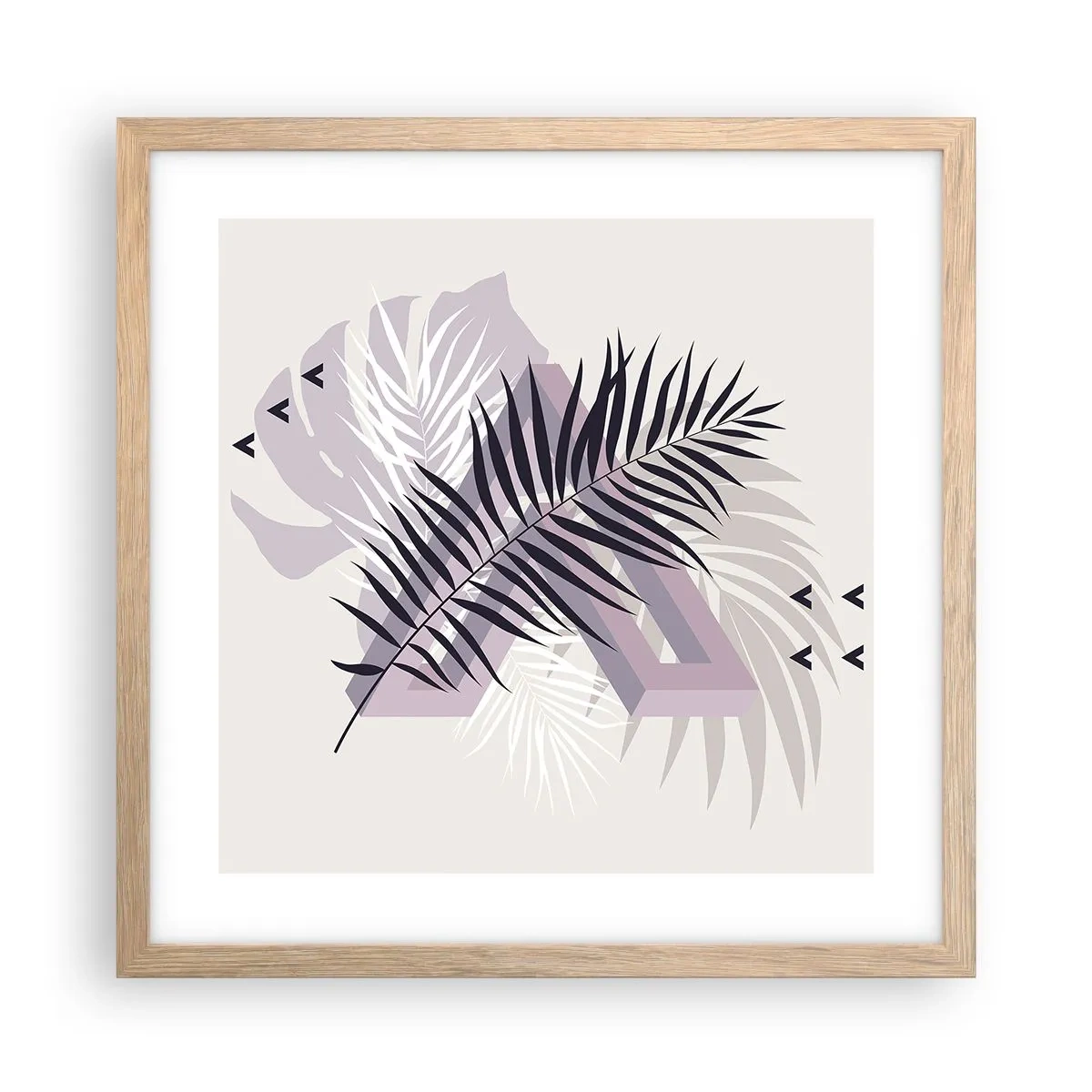 Affisch i ram av ljusek - Skuggans skugga - 40x40 cm